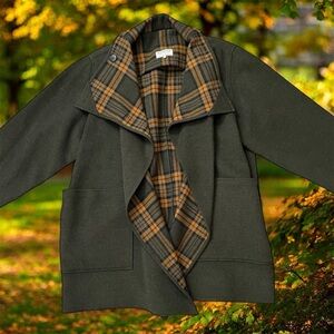 Jimmy Hourihan Wool Coat Cloak Cape Dublin Ireland Green S Small
